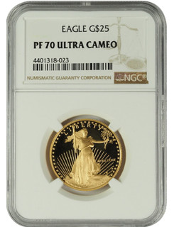 1991 1/2 oz U.S. Mint Proof Gold Eagle NGC PF70 Ultra Cameo