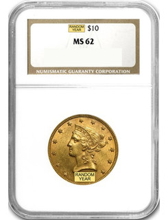 Random Date 1887-1907 Liberty $10 Gold Eagle NGC MS62