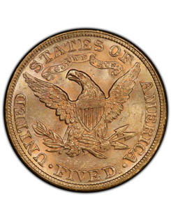 Random Date 1840-1908 Liberty $5 Gold Half Eagle AU