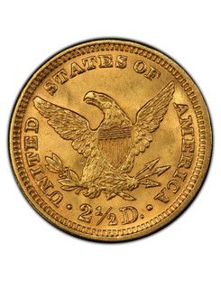 Random Date 1840-1907 Liberty $2.5 Gold Eagle AU