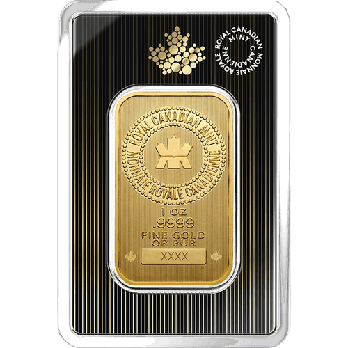 1 Oz Royal Canadian Mint Gold Bar In Assay