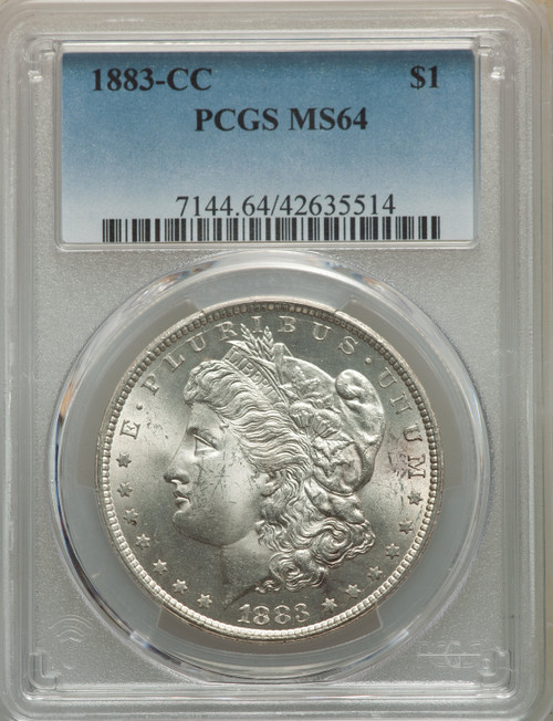 1883-CC S$1 Morgan Dollar PCGS MS64