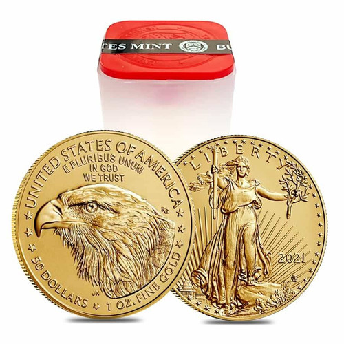 2021 Tube One Ounce American Eagles BU Type 2 (20 Coins)