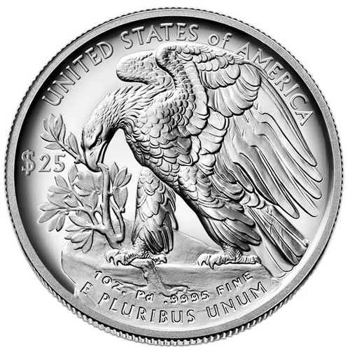 2021 1 oz American Palladium Eagle Coin (BU) LCR Coin