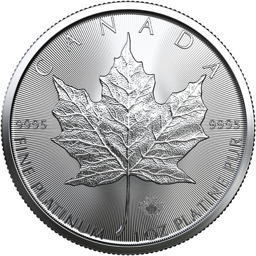 2022 1 oz Canadian Platinum Maple Leaf Coin BU