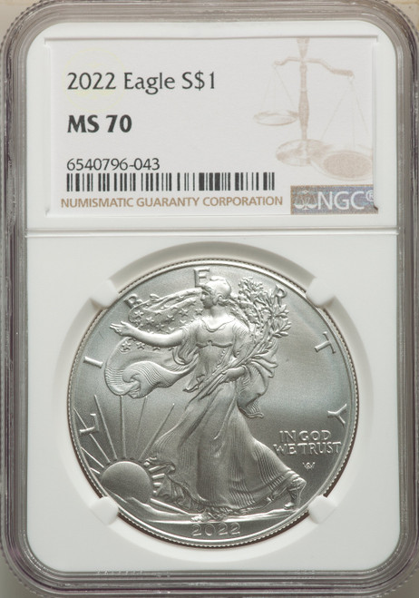 2022 S$ Silver Eagle NGC MS70