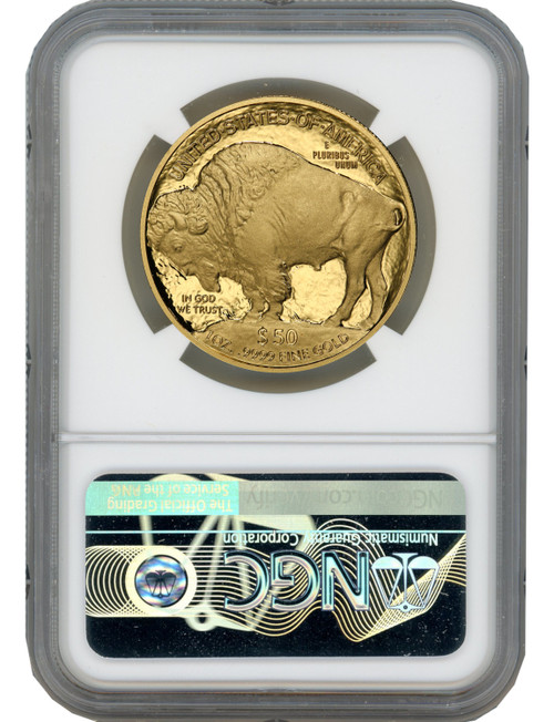 2019-W $50 Buffalo First Day of Issue NGC PF70UCAM Ed Moy Signed