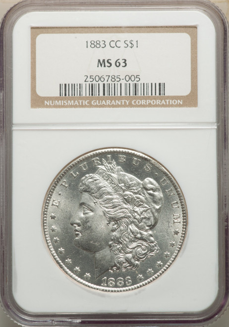1883-CC S$1 Morgan Dollar NGC MS63