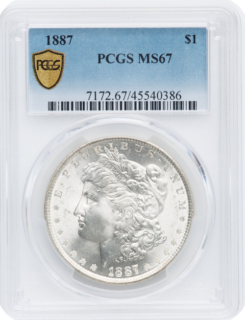 1887 $1 Morgan Dollar PCGS MS67 OOS