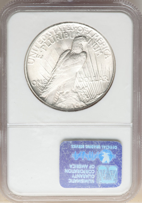 1921 $1 Peace Dollar NGC MS64
