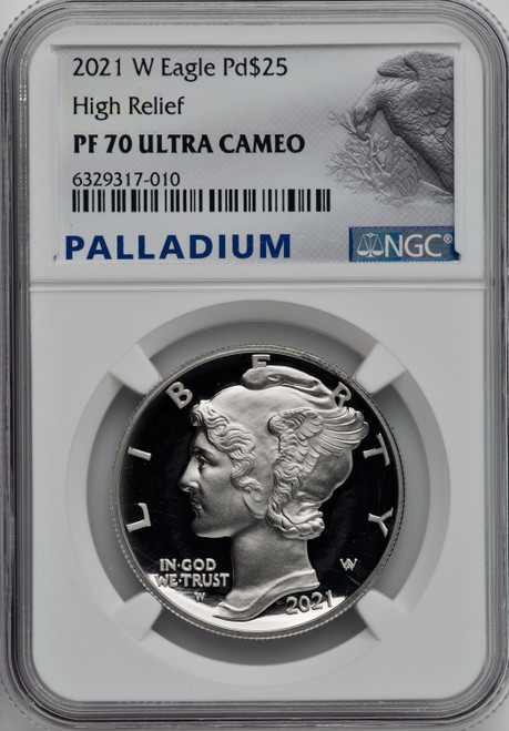 2021-W $25 Palladium NGC PF70