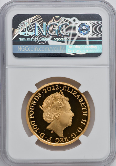 Elizabeth II gold Proof  King Henry VII  100 Pounds (1 oz) 2022 PR70 Ultra Cameo NGC World Coins NGC MS70