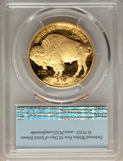 2019-W $50 One-Ounce American Buffalo .9999 Fine Gold First Strike PCGS PR70