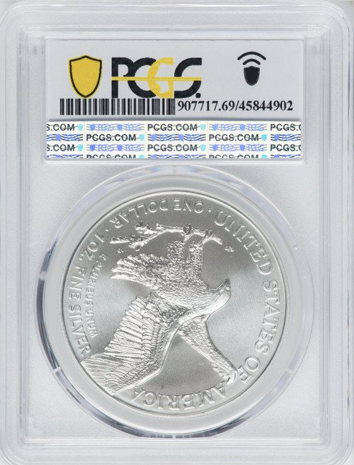 2021 American Silver Eagle Type 2 At Dusk & Dawn 35th Anniversary 297th PCGS MS69