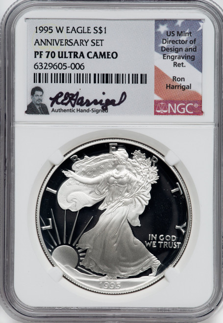 2020-W Silver Eagle v75 WWII NGC PF70UCAM Ron Harrigal | LCR Coin