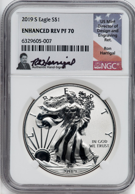 2020-W Silver Eagle v75 WWII NGC PF70UCAM Ron Harrigal | LCR Coin