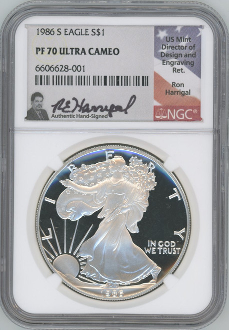 2020-W Silver Eagle v75 WWII NGC PF70UCAM Ron Harrigal | LCR Coin