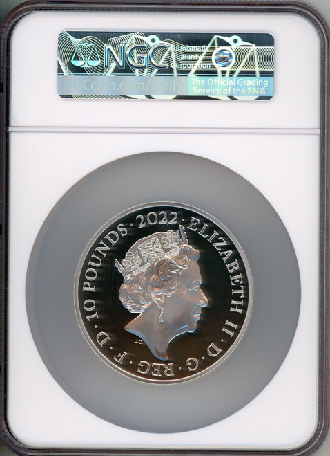 Elizabeth II silver Proof  King Henry VII  10 Pounds (10 oz) 2022 PR70 Ultra Cameo NGC World Coins NGC MS70