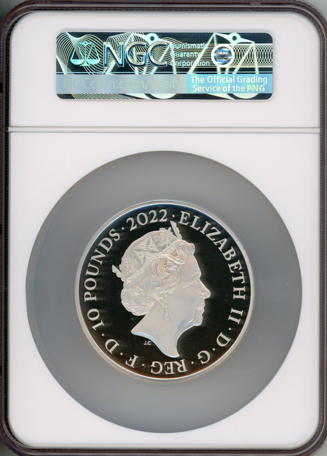 Elizabeth II silver Proof  King Henry VII  10 Pounds (10 oz) 2022 PR70 Ultra Cameo NGC World Coins NGC MS70