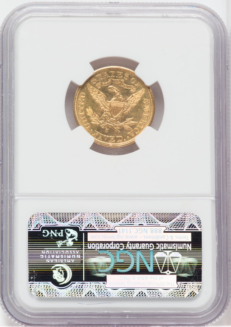 1901-S $5 Liberty Half Eagle NGC MS66