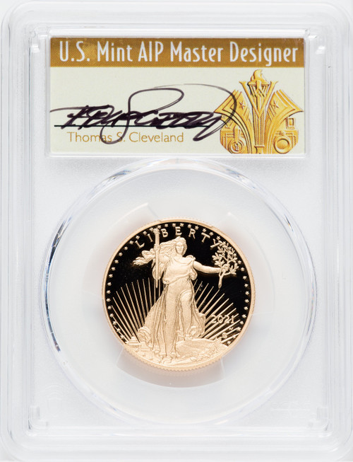 2021-W G$25 Half Ounce Gold Eagle Type Two Advanced Release Cleveland Art Deco PCGS PR70
