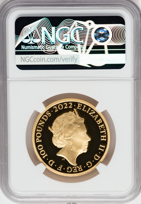 Elizabeth II gold Proof  King Edward VII  100 Pounds (1 oz) 2022 PR70 Ultra Cameo NGC World Coins NGC MS70