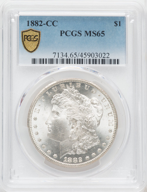 1882-CC $1 Morgan Dollar PCGS MS65