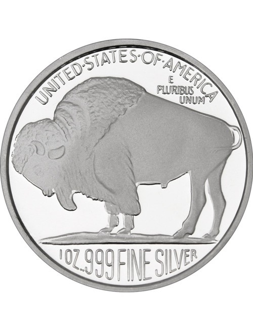 1 oz .999 Golden State Mint Buffalo Silver Round