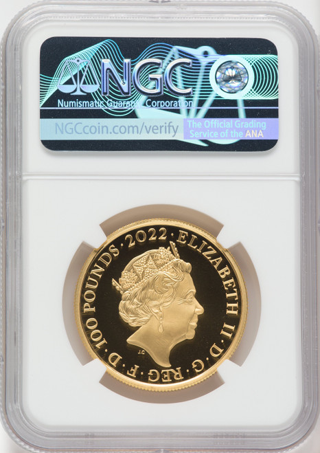 Elizabeth II gold Proof  King Henry VII  100 Pounds (1 oz) 2022 PR70 Ultra Cameo NGC World Coins NGC MS70