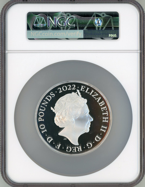 Elizabeth II silver Proof  King Edward VII  10 Pounds 5 oz) 2022 PR70 Ultra Cameo NGC World Coins NGC MS70