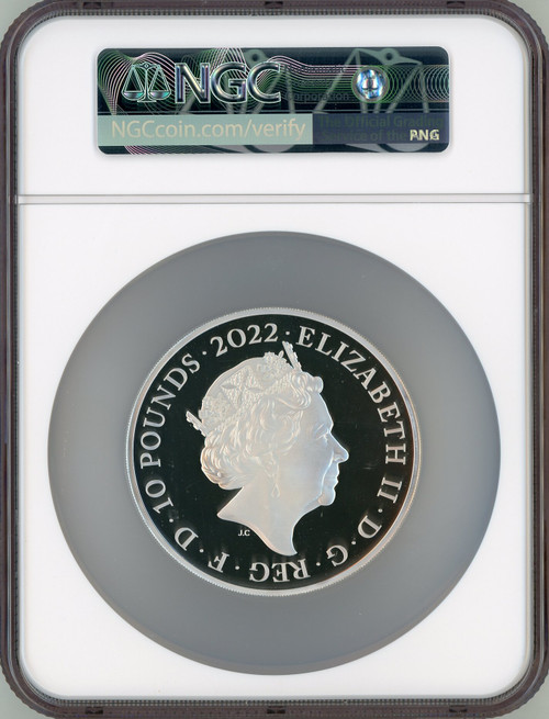 Elizabeth II silver Proof  King Edward VII  10 Pounds (10 oz) 2022 PR70 Ultra Cameo NGC World Coins NGC MS70