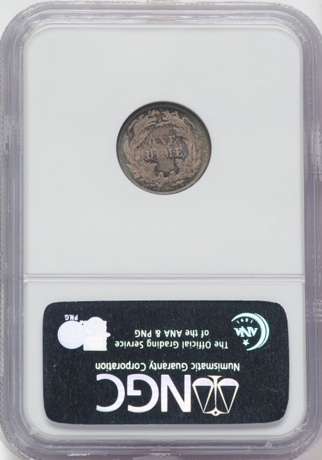 1874 10C ARROWS Seated Dime NGC MS66