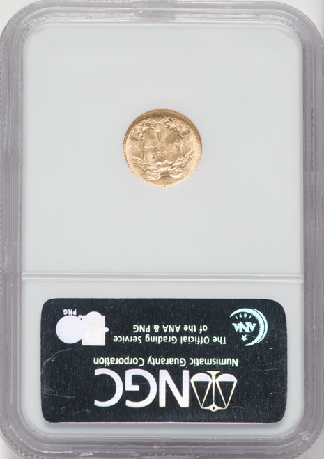 1889 G$1 Gold Dollar NGC MS67