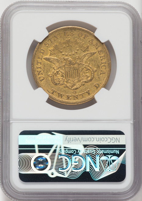 1850-O $20 Liberty Double Eagle NGC AU53