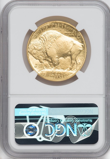 2023 $50 Gold Buffalo .9999 First Day of Issue NGC MS70 Trump Label