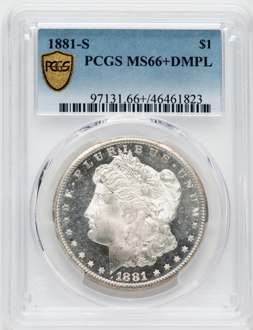 1881-S $1 DM Morgan Dollar PCGS MS66+