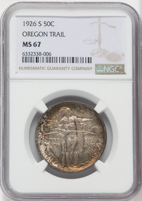 1926-S 50C Oregon Commemorative Silver NGC MS67