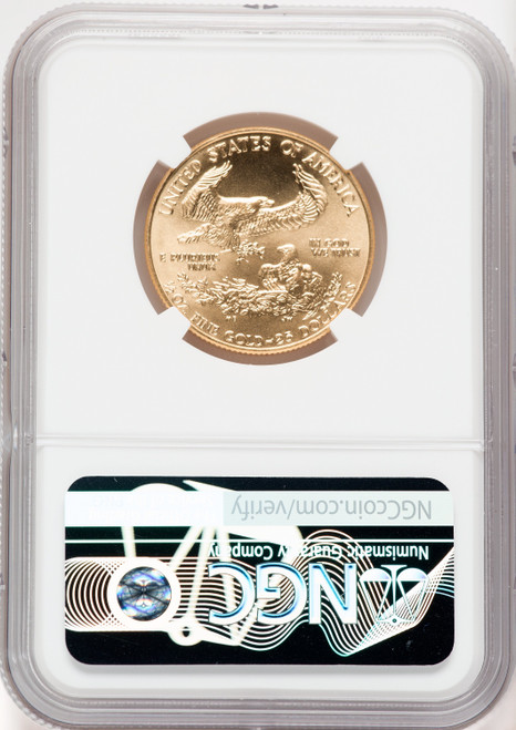 1989 $25 American Gold Eagle NGC MS69 Ron Harrigal Signed