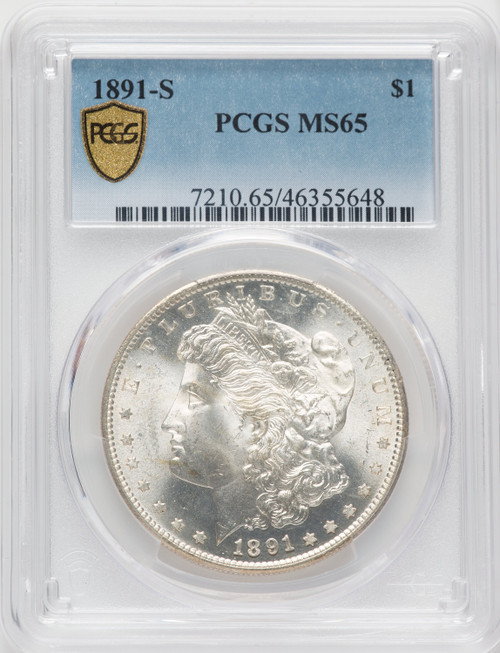 1891-S $1 Morgan Dollar PCGS MS65