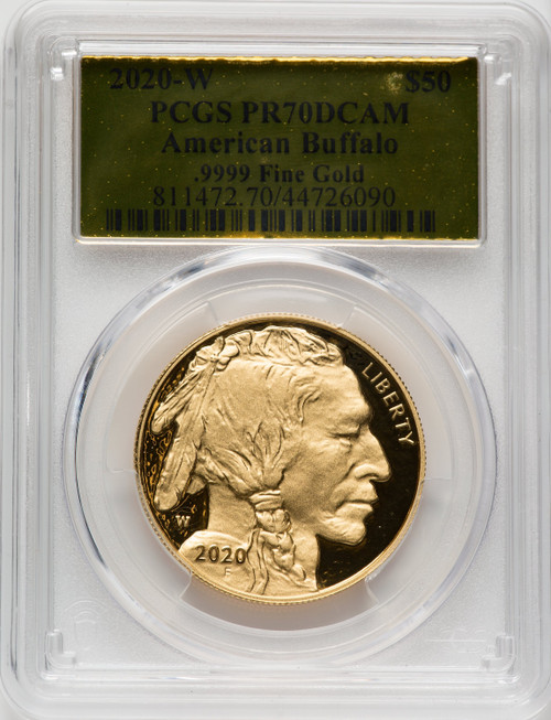 2020-W $50 Gold Buffalo DCAM PCGS PR70