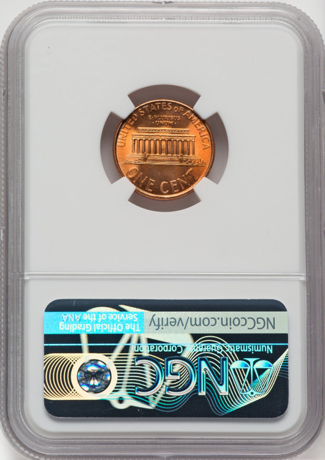 1995 1C DBL DIE RD Lincoln Cent NGC MS69