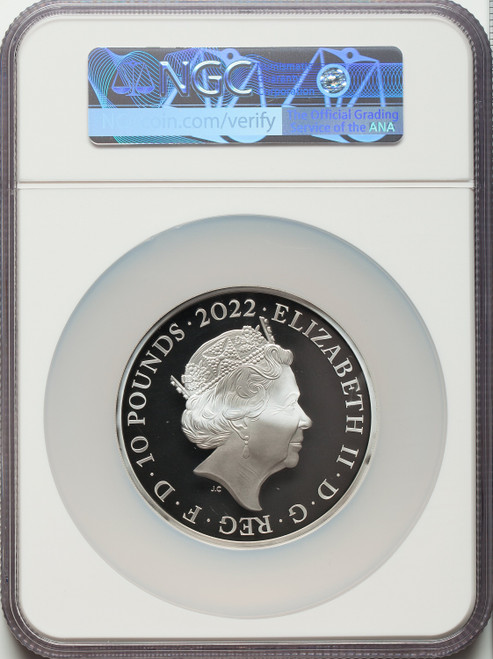 Elizabeth II silver Proof  King Edward VII  10 Pounds 5 oz) 2022 PR69 Ultra Cameo NGC World Coins NGC MS69