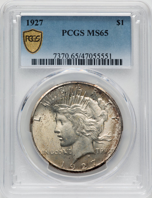 1927 $1 Peace Dollar PCGS MS65