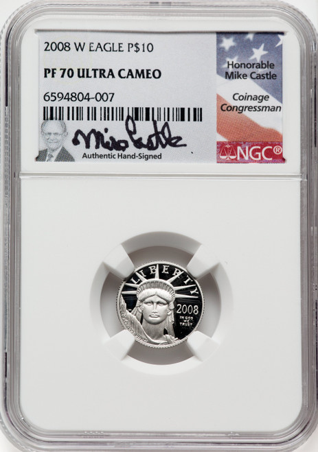 2008-W $10 Tenth-Ounce Platinum Eagle DC NGC PF70