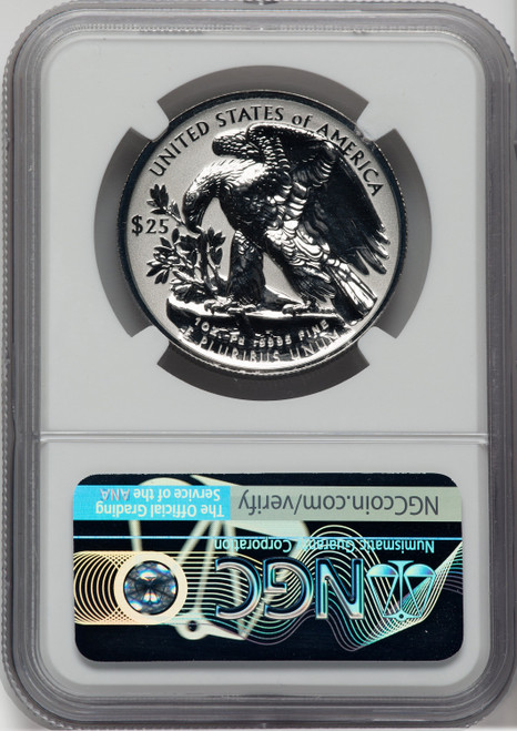 2019-W $25 Palladium Reverse Proof First Day of Issue NGC PF70