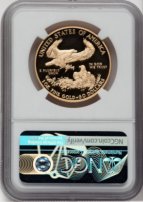 2021-W $50 One Ounce Gold Eagle Type One NGC PF70