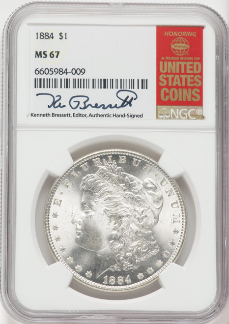 1884 $1 Morgan Dollar NGC MS67