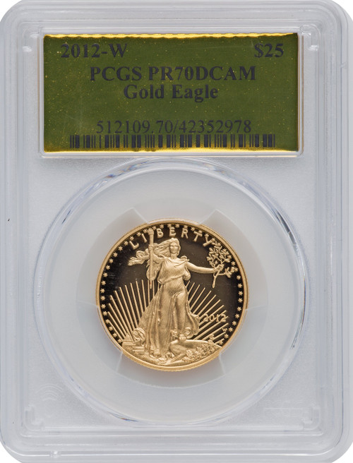 2012-W $25 Half-Ounce Gold Eagle PCGS PR70