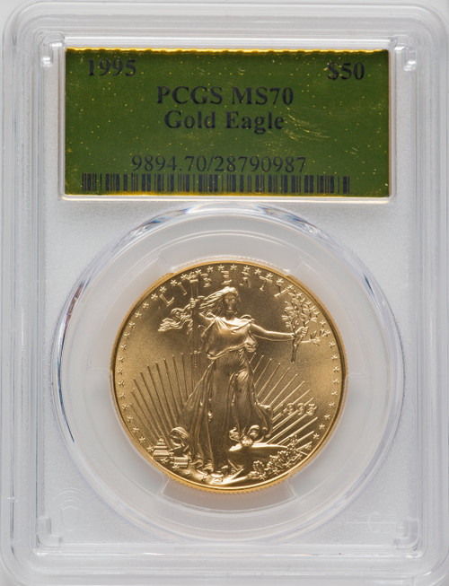 1995 $50 One-Ounce Gold Eagle PCGS MS70