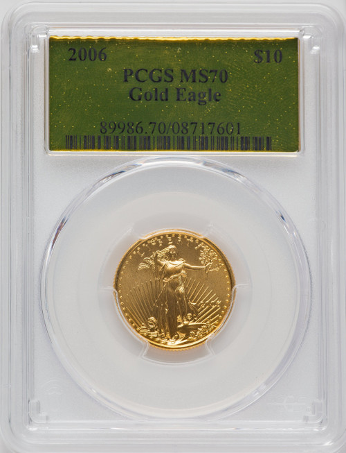 2006 $10 Gold Quarter-Ounce Eagle PCGS MS70